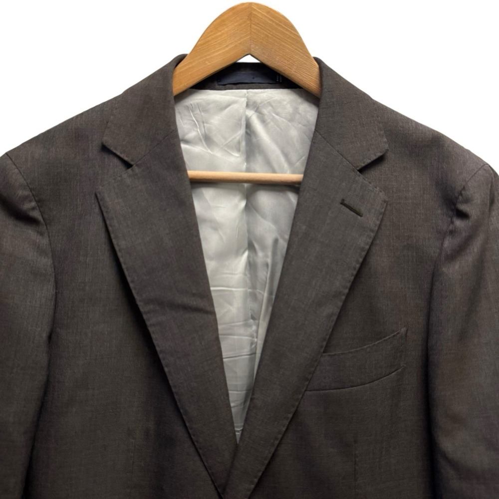 Suitsupply Mens Sz 48R Slim Wool 2-Button Vitale Barberis Canonico Havana Blazer